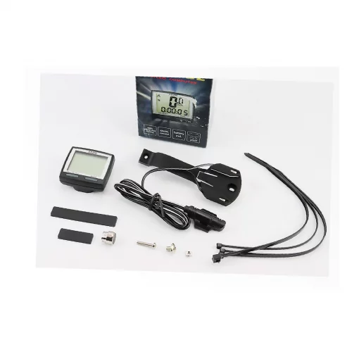 Велокомпьютер 11-функций, проводной, чёрный AS-200 (без батареек), ВЕЛОАКСЕСУАРИ, YQ-409132
