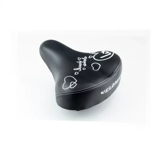 Сиденье ХВЗ 260x220мм, на металлическом основании, чёрное VELOMAN S008, ВЕЛОЗАПЧАСТИНИ, YQ-412177