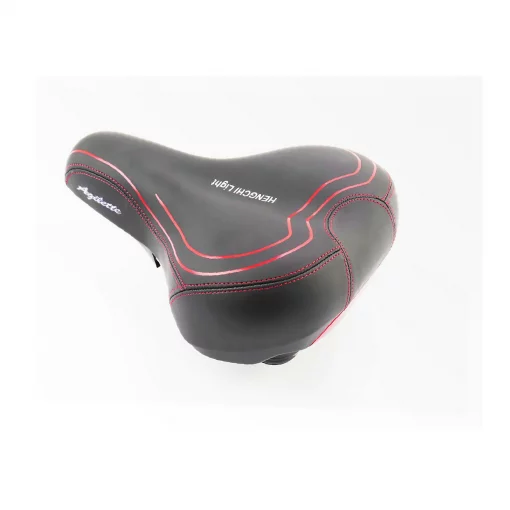 Сиденье ХВЗ 265x195мм с фонарем, чёрно-красное AZ-449BE-2N, ВЕЛОЗАПЧАСТИНИ, YQ-411963