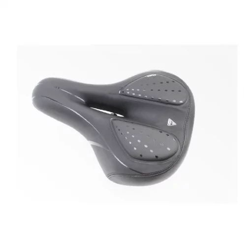 Сиденье ХВЗ 270x185мм с гелевыми вставками, чёрное, ВЕЛОЗАПЧАСТИНИ, YQ-411529