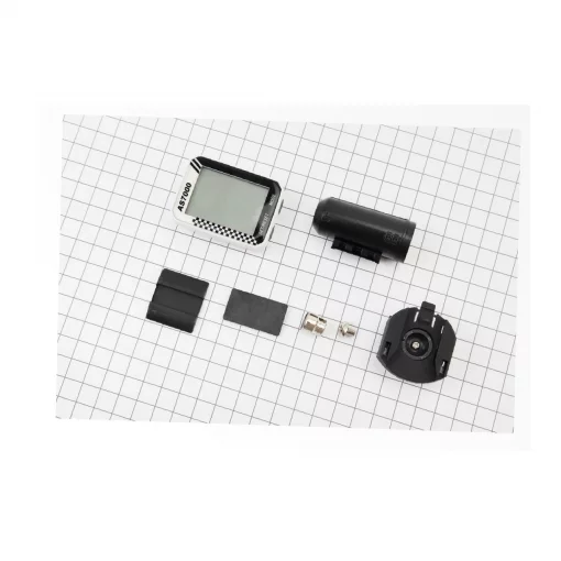 Велокомп'ютер 8-функцій, бездротовий, біло-чорний AS-7000 (без батарейок), ВЕЛОАКСЕСУАРИ, YQ-409761