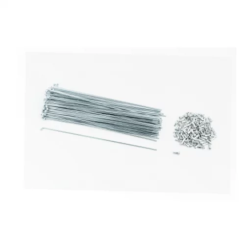 Спица 13Gx228мм (100шт к-кт), хром, ВЕЛОЗАПЧАСТИНИ, YQ-412452