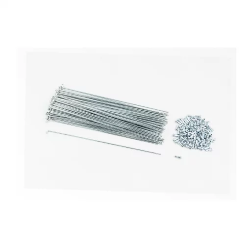 Спица 13Gx230мм (100шт к-кт), хром, ВЕЛОЗАПЧАСТИНИ, YQ-412453