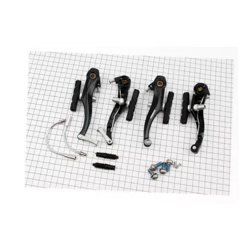 Гальмо V-brake 110мм (2 колеса), алюмінієве, чорне HJ-805AD7, ВЕЛОЗАПЧАСТИНИ, YQ-411284