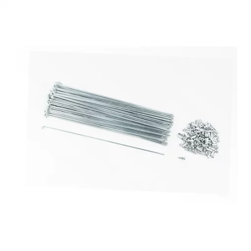 Спица 13Gx248мм (100шт к-кт), хром, ВЕЛОЗАПЧАСТИНИ, YQ-412457