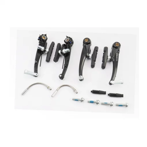 Гальмо V-brake 110мм (2 колеса), алюмінієве, чорне С-310, ВЕЛОЗАПЧАСТИНИ, YQ-406018