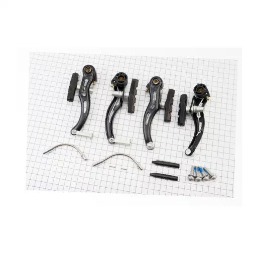 Гальмо V-brake 110мм (2 колеса), чорне СВ-117, ВЕЛОЗАПЧАСТИНИ, YQ-411538