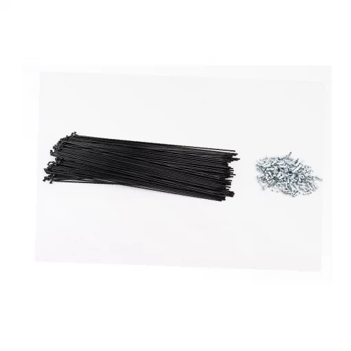 Спица 14Gx258мм (100шт к-кт), чёрная, ВЕЛОЗАПЧАСТИНИ, YQ-411446