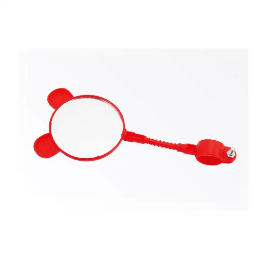 Дзеркало дитяче "панда", червоне, ВЕЛОАКСЕСУАРИ, YQ-409554