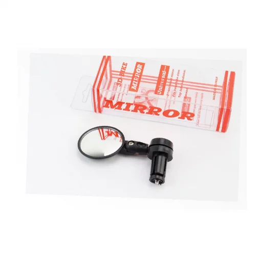 Зеркало круглое, регулируемое, крепл. в торец руля, чёрное SBM-2000, ВЕЛОАКСЕСУАРИ, YQ-409706