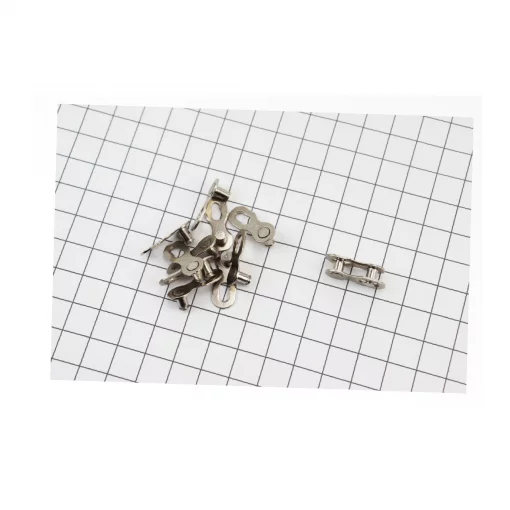 Замок цепи MTB 9зв. на блистере (6шт к-кт), серебристый, ВЕЛОЗАПЧАСТИНИ, YQ-411596