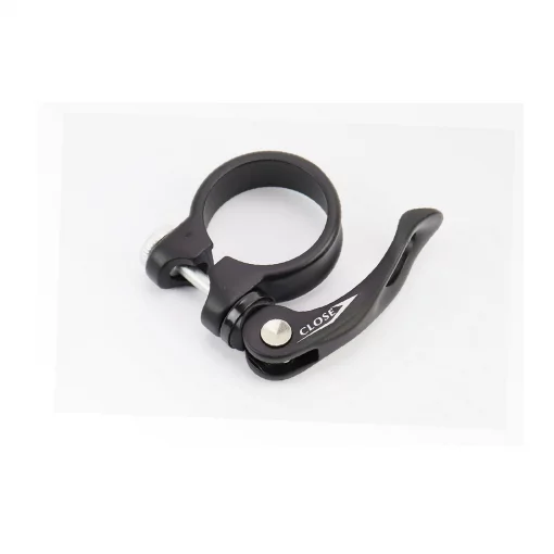Зажим (хомут) трубы сиденья MTB 34,9мм, крепл. эксцентрик, алюминиевый, чёрный AT-109, ВЕЛОЗАПЧАСТИНИ, YQ-406869