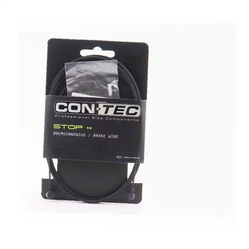 Трос гальмівний 2100мм універсальний MTB/ROAD з кінцевиком, нержавіюча сталь, тефлонове покриття, чорний Slick Stainless with