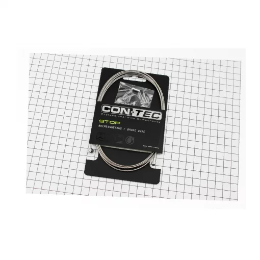 Трос гальмівний 2100мм універсальний MTB/ROAD з кінцевиком, нержавіюча сталь, шліфований Slick Stainless CP-B3/B4, ВЕЛОЗАПЧАСТИНИ,