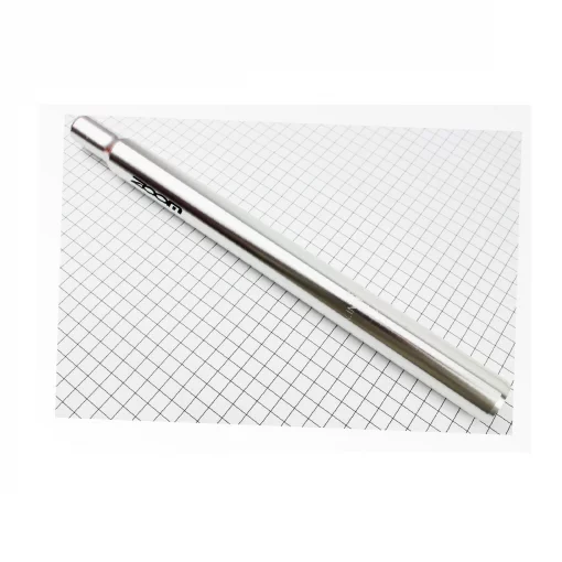 Труба сидіння MTB 28,6х350мм, алюмінієва, без кріплення, срібляста SP-102, ВЕЛОЗАПЧАСТИНИ, YQ-406130