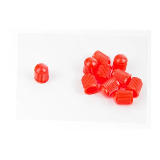 Колпачок ниппеля, пластмассовый, красный 10шт к-кт, ВЕЛОАКСЕСУАРИ, YQ-414029