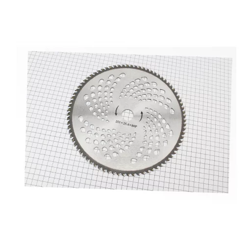 Нож 80Тх255мм победитовые зубья, ТРИМЕР, YQ-202314