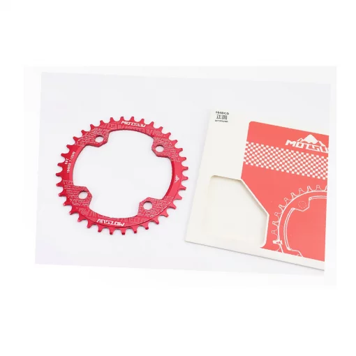 Звезда передняя MTB Narrow Wide 36Т (BCD:104мм), алюминиевая, красная, ВЕЛОЗАПЧАСТИНИ, YQ-411414