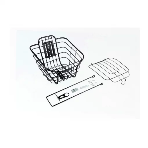 Корзина передняя 26" с крышкой, чёрная BSK-СК-45, ВЕЛОАКСЕСУАРИ, YQ-409856