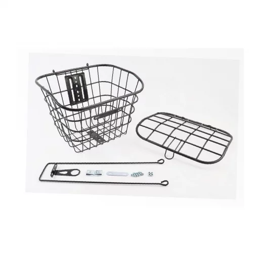 Корзина передняя 26" с крышкой, чёрная YZ-061, ВЕЛОАКСЕСУАРИ, YQ-409474