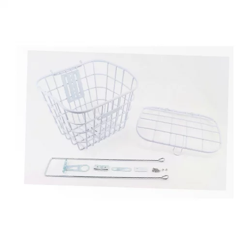 Корзина передняя 28" с крышкой, белая YZ-061, ВЕЛОАКСЕСУАРИ, YQ-409478