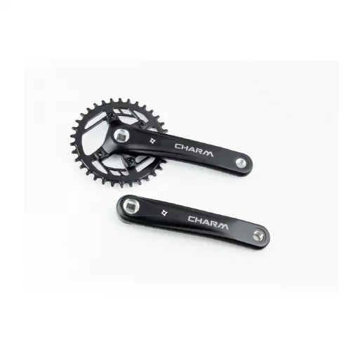 Шатуны "квадрат" 170мм, 34T (BCD:76мм) MTB, алюминиевые, чёрные CHARM-34T, ВЕЛОЗАПЧАСТИНИ, YQ-403792
