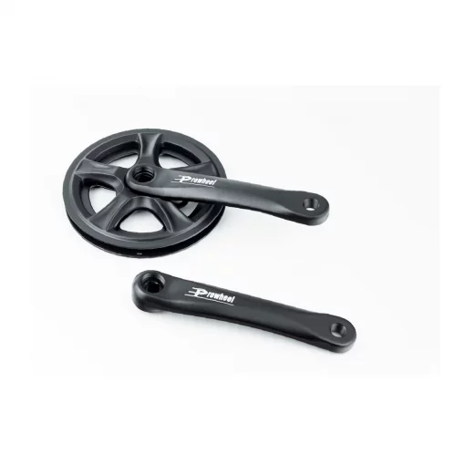 Шатуни "квадрат" 170мм, 36T (3/32") CITY, алюмінієві, чорні PRO-Q36P, ВЕЛОЗАПЧАСТИНИ, YQ-412415