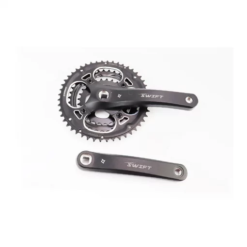 Шатуны "квадрат" 170мм, 48.38.28T MTB, алюминиевые, чёрные SWIFT-251P, ВЕЛОЗАПЧАСТИНИ, YQ-406268