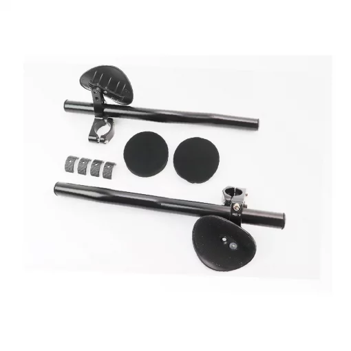 Кермо лежак 22,2/25,4/31,8x340мм, регульований, алюмінієвий, чорний, ВЕЛОЗАПЧАСТИНИ, YQ-406745