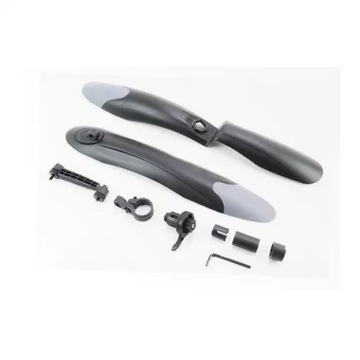 Крила пластмасові 24-26" MTB, чорні з сірою вставкою SOUL TRAVEL, ВЕЛОАКСЕСУАРИ, YQ-409759