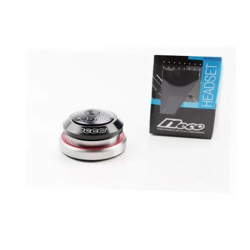 Кермова колонка 1-1/8"x1,5" (41,8/28,6x52/39,8мм) безрізьбової вилки, інтегрована, пром-підшипники, чорна H373, ВЕЛОЗАПЧАСТИНИ,