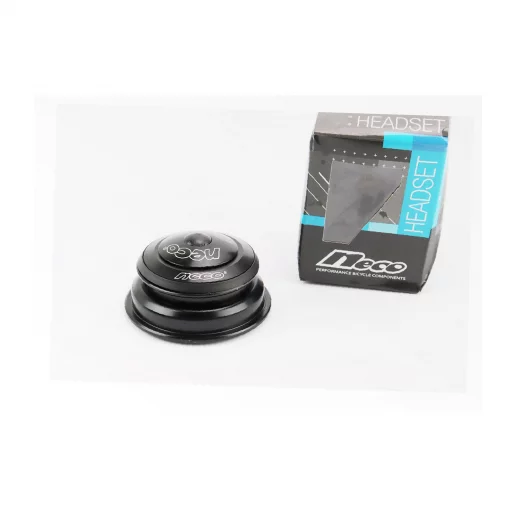 Кермова колонка 1-1/8"x1,5" (44/28,6x55/40мм) безрізьбової вилки, напівінтегрована, чорна H156, ВЕЛОЗАПЧАСТИНИ, YQ-411712