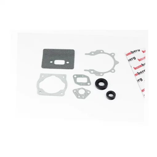 Прокладки двигуна 1E40F-1E44F, к-кт 5 деталей, + сальники (15x30x7 + 12x22x7), (на блістері), ТРИМЕР, YQ-213710