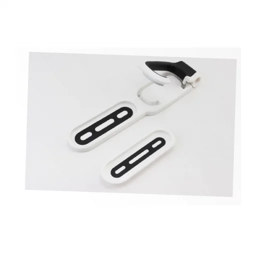 Крепление велосипеда за колесо к стене складное, пластмассово-металлическое, бело-чёрное HS-009В (без дюбелей), ВЕЛОАКСЕСУАРИ,