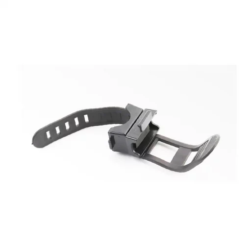 Крепление фонаря на руль велосипеда, регулированное, пластмассово-резиновое, чёрное, ВЕЛОАКСЕСУАРИ, YQ-409086