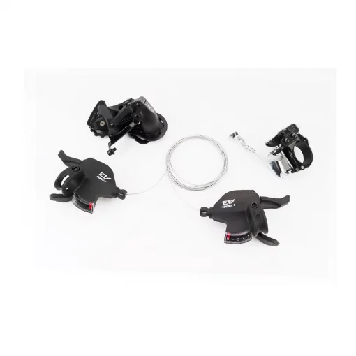 Комплект переключения (групсет) 3x8 скоростей, чёрные A3, ВЕЛОЗАПЧАСТИНИ, YQ-412113