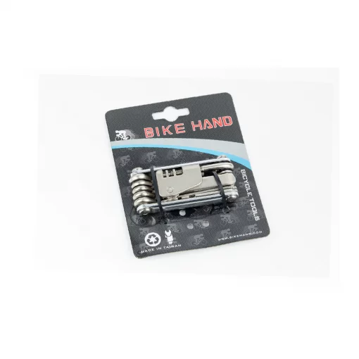 Ключ-набор 14 предметов (шестигранники 2,2.5,3,4,5,6,8мм, отвёртки прямая и фигурная, Т25 ключ, спицные ключи 14,15G, выжимка