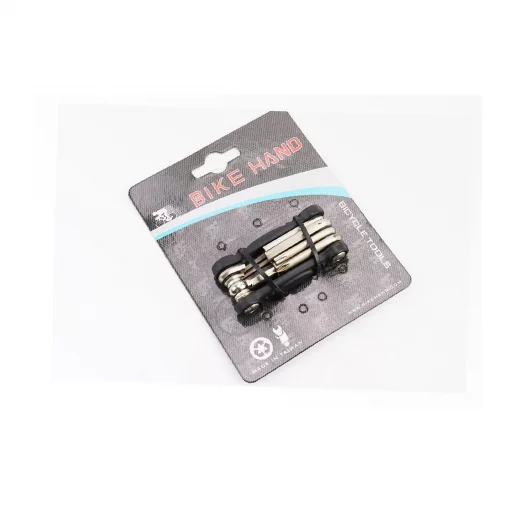 Ключ-набор 9 предметов (шестигранники 2,2.5,3,4,5,6,8мм, отвёртка фигурная, Т25 ключ-звёздочка), YC-286B, ВЕЛОІНСТРУМЕНТ,