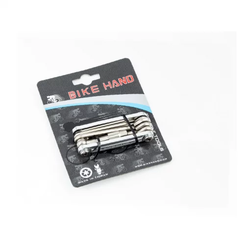 Ключ-набор 9 предметов (шестигранники 2,2.5,3,4,5,6,8мм, отвёртки прямая и фигурная), YC-262, ВЕЛОІНСТРУМЕНТ, YQ-407278