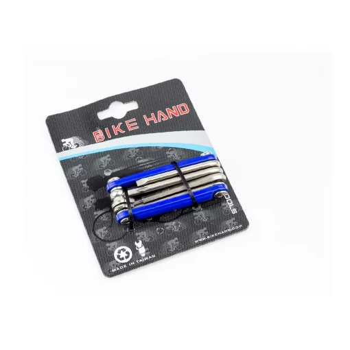 Ключ-набор 9 предметов (шестигранники 2,2.5,3,4,5,6,8мм, отвёртки прямая и фигурная), синий YC-262, ВЕЛОІНСТРУМЕНТ, YQ-407280