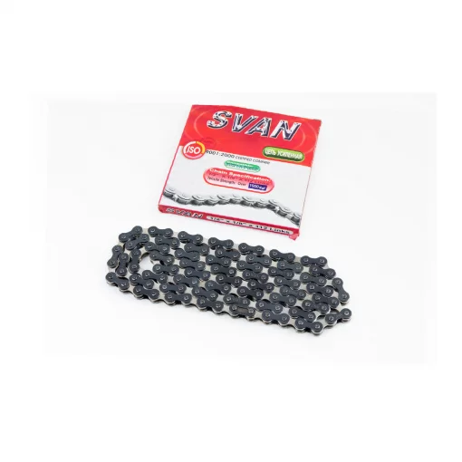 Ланцюг приводний 1/2х1/8"х112L 1 швидкість, сіро-чорний, ВЕЛОЗАПЧАСТИНИ, YQ-412240