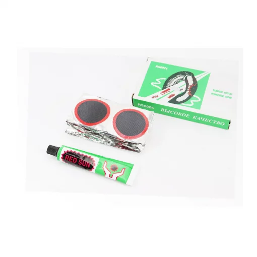 Латки камерные 24шт с клеем (круглые), RS0024, ВЕЛОІНСТРУМЕНТ, YQ-403105