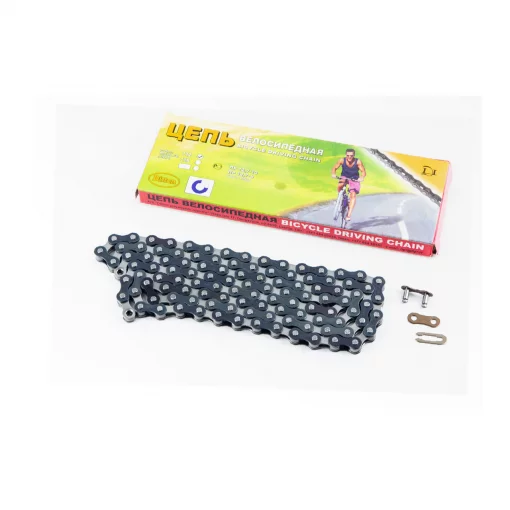 Ланцюг приводний 1/2х1/8"х112L 1 швидкість, чорно-сірий, ВЕЛОЗАПЧАСТИНИ, YQ-412056