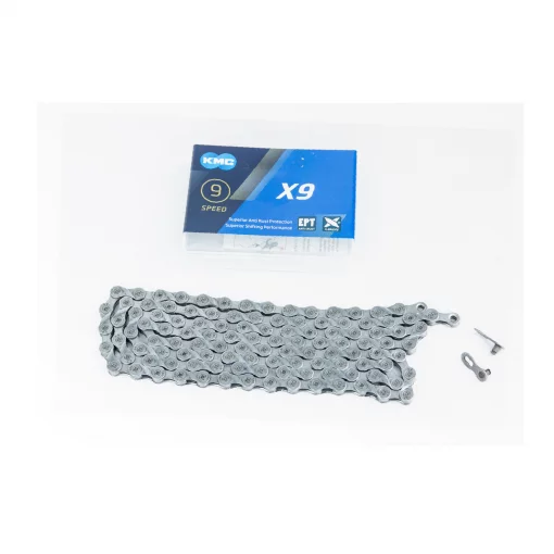 Ланцюг приводний 1/2х11/128"х116L 9 швидкостей, сріблястий X9 EPT, ВЕЛОЗАПЧАСТИНИ, YQ-406875