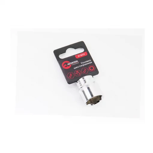 Головка торцевая 6-гранная 3/8" 19мм CrV (ET-0419), Ручний інструмент, YQ-702136