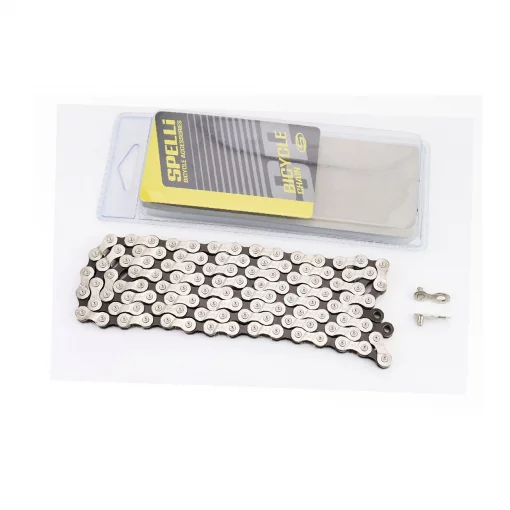 Ланцюг приводний 1/2х3/32"х114L 8 швидкостей, сріблясто-чорний SCH-800, ВЕЛОЗАПЧАСТИНИ, YQ-403703