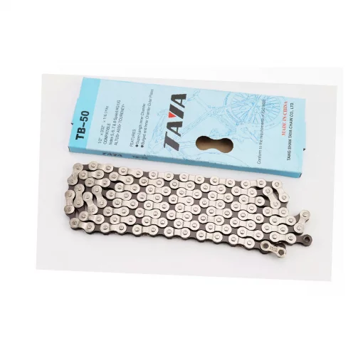 Ланцюг приводний 1/2х3/32"х116L 6/7 швидкостей, сріблясто-чорний TB-50, ВЕЛОЗАПЧАСТИНИ, YQ-411050