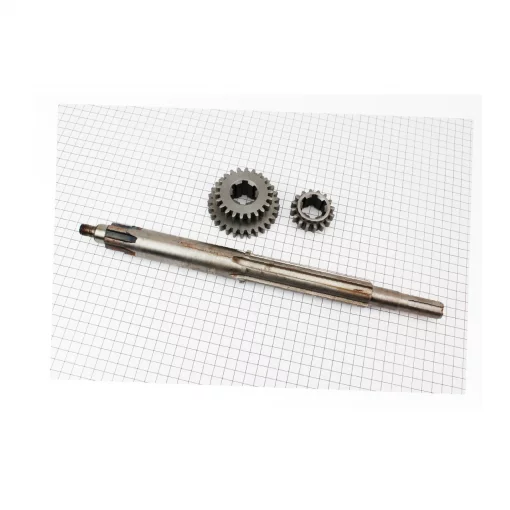 КПП-Вал первичный (с валом отбора мощ.) 375мм+шестерня Z-16+шестерня Z-22х29 101-2, M175/195N, YQ-604117