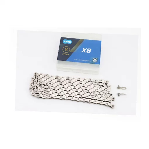 Ланцюг приводний 1/2х3/32"х116L 8 швидкостей, сріблястий X8, ВЕЛОЗАПЧАСТИНИ, YQ-406557