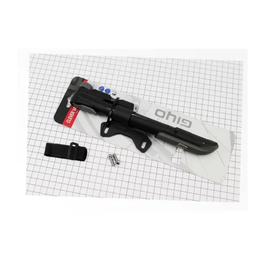 Насос пластмасовий з вузьким манометром, Т-ручкою, чорний GP-43CP, ВЕЛОІНСТРУМЕНТ, YQ-407216